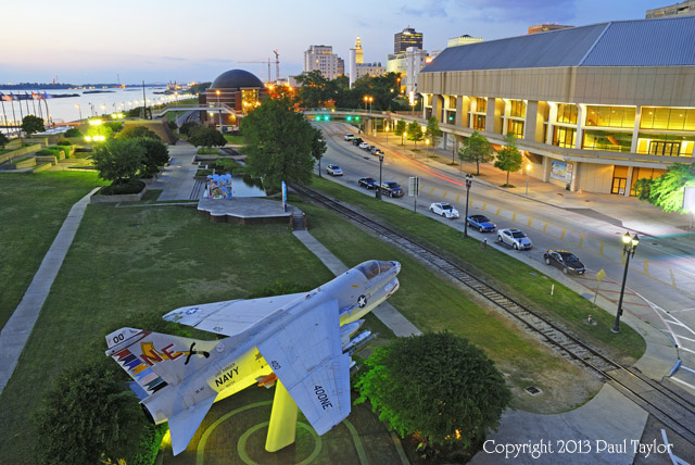 Paul Taylor-Vintage jet fighter Baton Rouge Riverfront Park